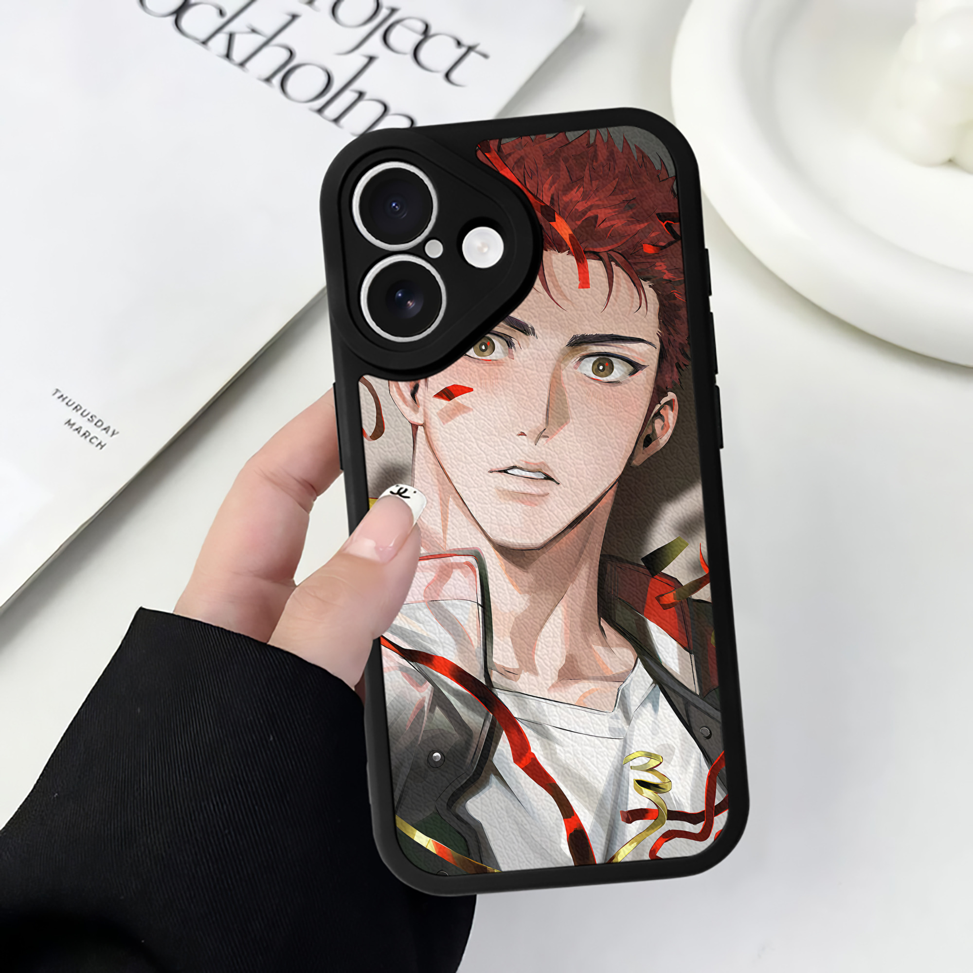 （画像用） SLAM DUNK／スラムダンク 【iPhone 16シリーズ対応】シリコンスマホケース（レザー調） 材質：シリコン